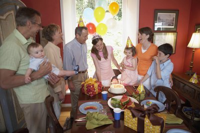 A sports themed birthday party is a fun idea.
