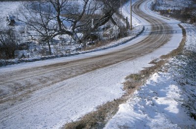 Grass in cold winter.