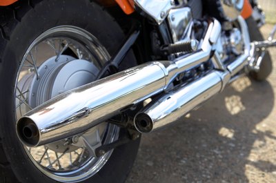 A close-up of the rim of a motorcycle tire.