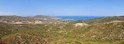 View of the Aegean Sea in the Halkidiki region of Greece