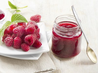 Small jar of jelly.