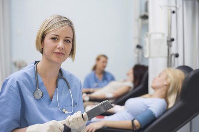 Stem cells are taken from the cord after the birth of an infant in an umbilical cord blood transplant.