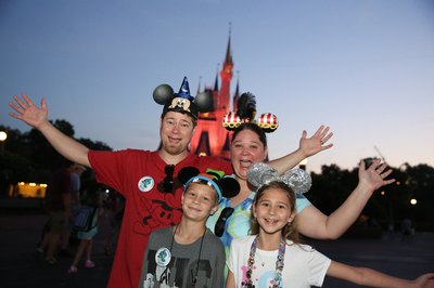Family at Disney World