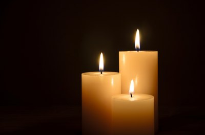 Yellow candles.