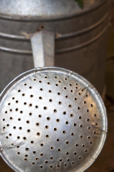 Close up of watering can