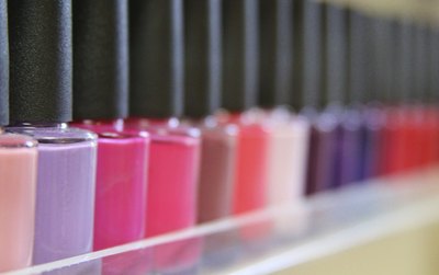 Assortment of nail polishes