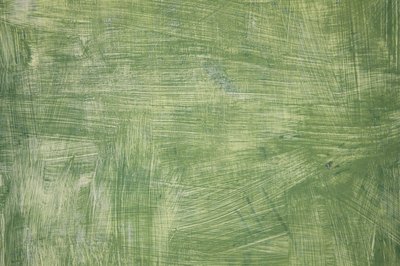 painted wood floor.