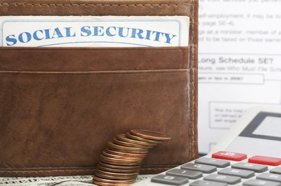 Social security card in wallet.