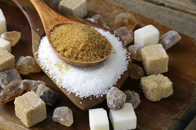 Assorted types of sugar