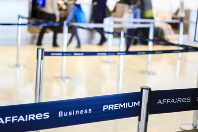Airport security line