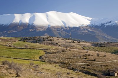 South side view of Mount Olympus, Greece