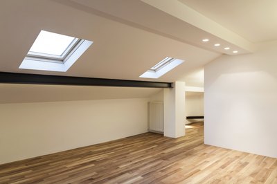 The interior of a nice loft.