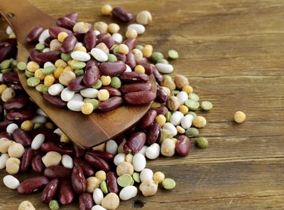 An assortment of beans