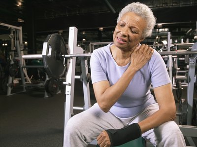 Weight training can cause upper arm pain