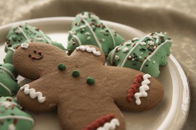 Baker's ammonia is used in gingerbread cookies.