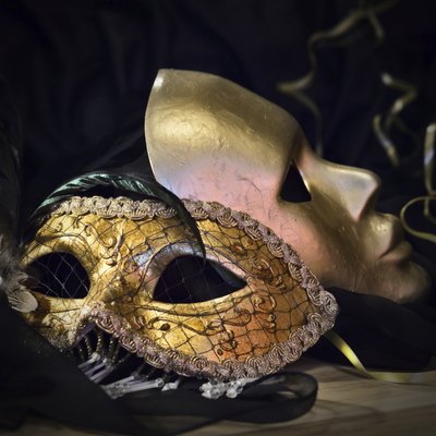 Use extra masks as decorations in the room.