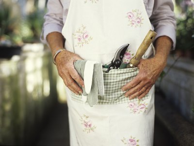 Man with pruners in pocket