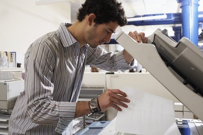 Office equipment ranges from complex computer systems to basic machinery like the photocopier.