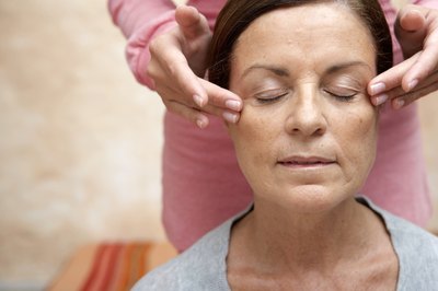 Massaging the head and neck will relieve tension.