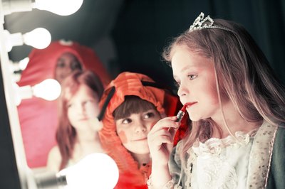 Girl wearing tiara