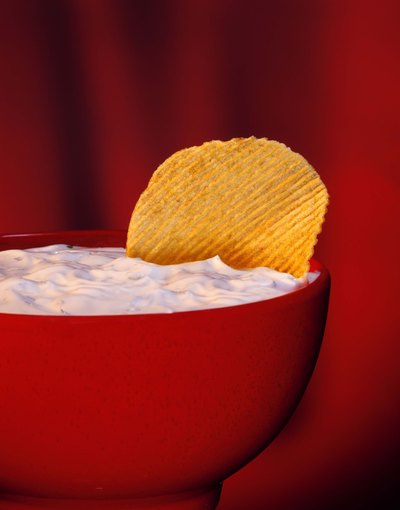 Serve chips and dip.