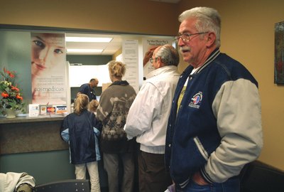 Urgent Care waiting room in Canada