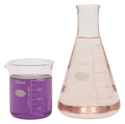 Purple chemical.