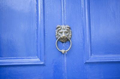 A vivid color enlivens the entrance to your house.
