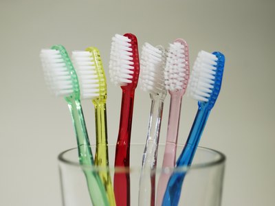 Colorful toothbrushes