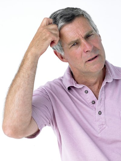 Confused senior man