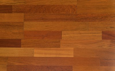 Close-up of merbau wood floor panels