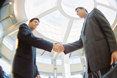 Shaking hands