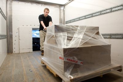 Shrink-wrapped boxes