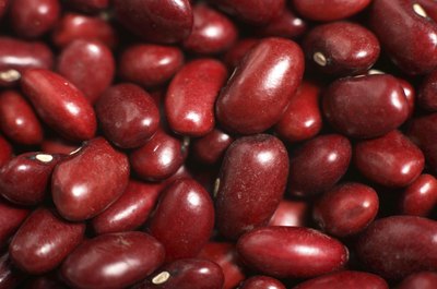 Macro view of Red Kidney Beans