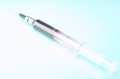 Hydrodermic syringe.