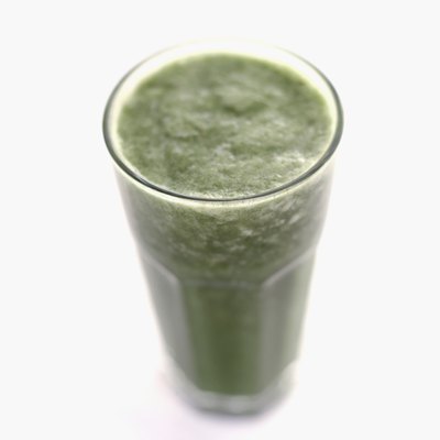 Close-up on Spirulina drink