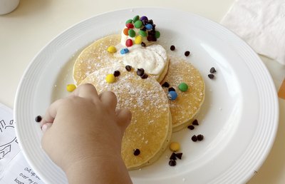 Chocolate chip pancakes