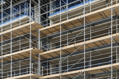 Scaffolding on a large buidling