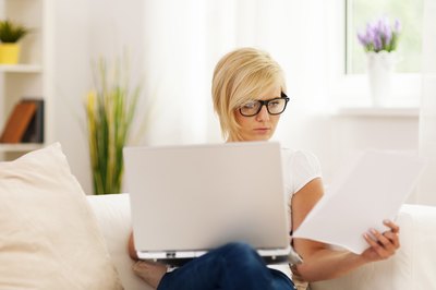 Woman learning about online scams