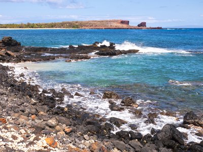 Lanai's rugged coastline.