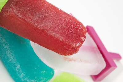 A close up of Popsicles.