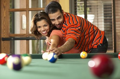 Pool, cards, board games, darts, roulette, dominoes and even video games are well-suited for this theme.
