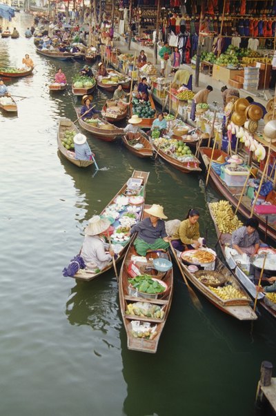 Floating market in Bangkok