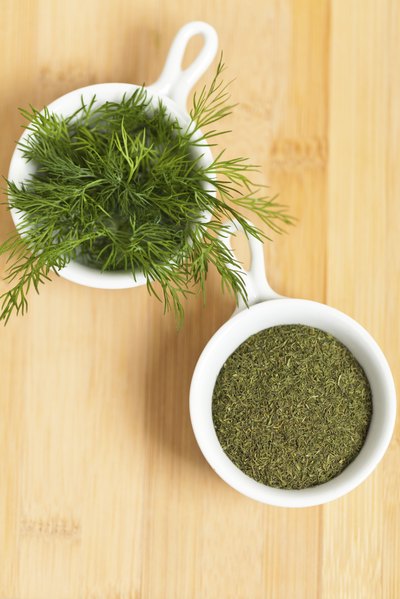 Fresh and dried dill