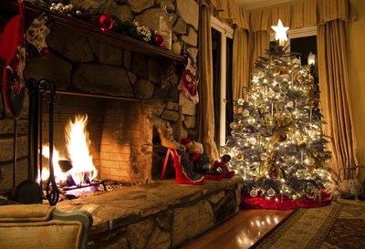 Gather around the Christmas tree for good old-fashioned fun.