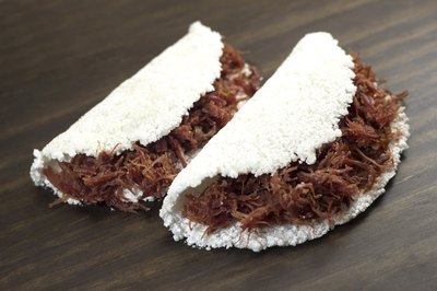 Closeup of tapioca flour