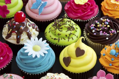 An assortment of cupcakes