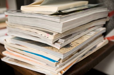 Stack of magazines