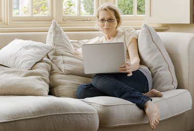 woman researching her family history
