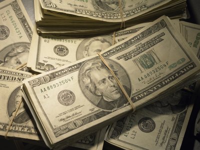 Pile of American money.
